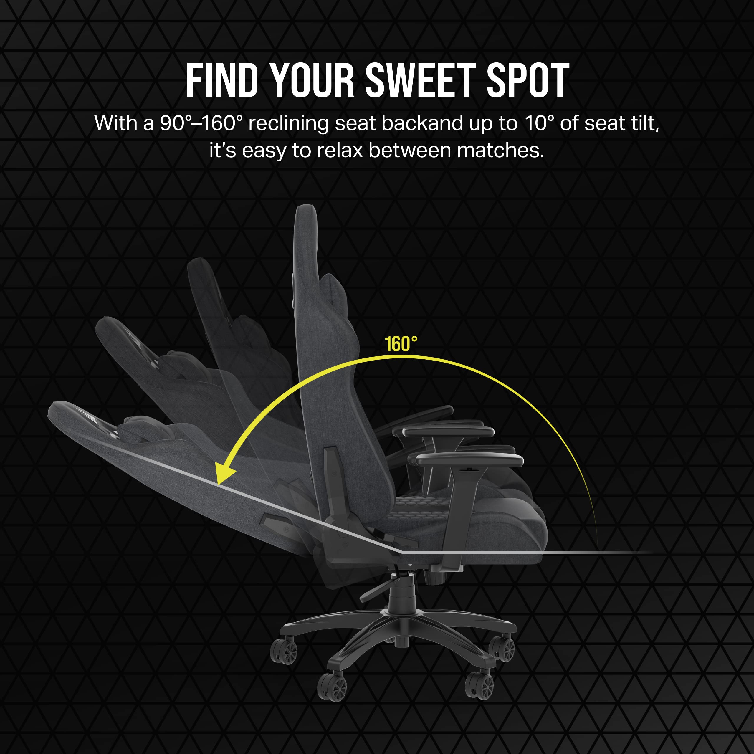 Foto 7 pulgar | Silla Gaming Corsair Tc100 Relaxed De Tela Gris/negra - Venta Internacional.