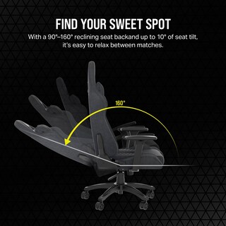 Foto 6 | Silla Gaming Corsair Tc100 Relaxed De Tela Gris/negra - Venta Internacional.