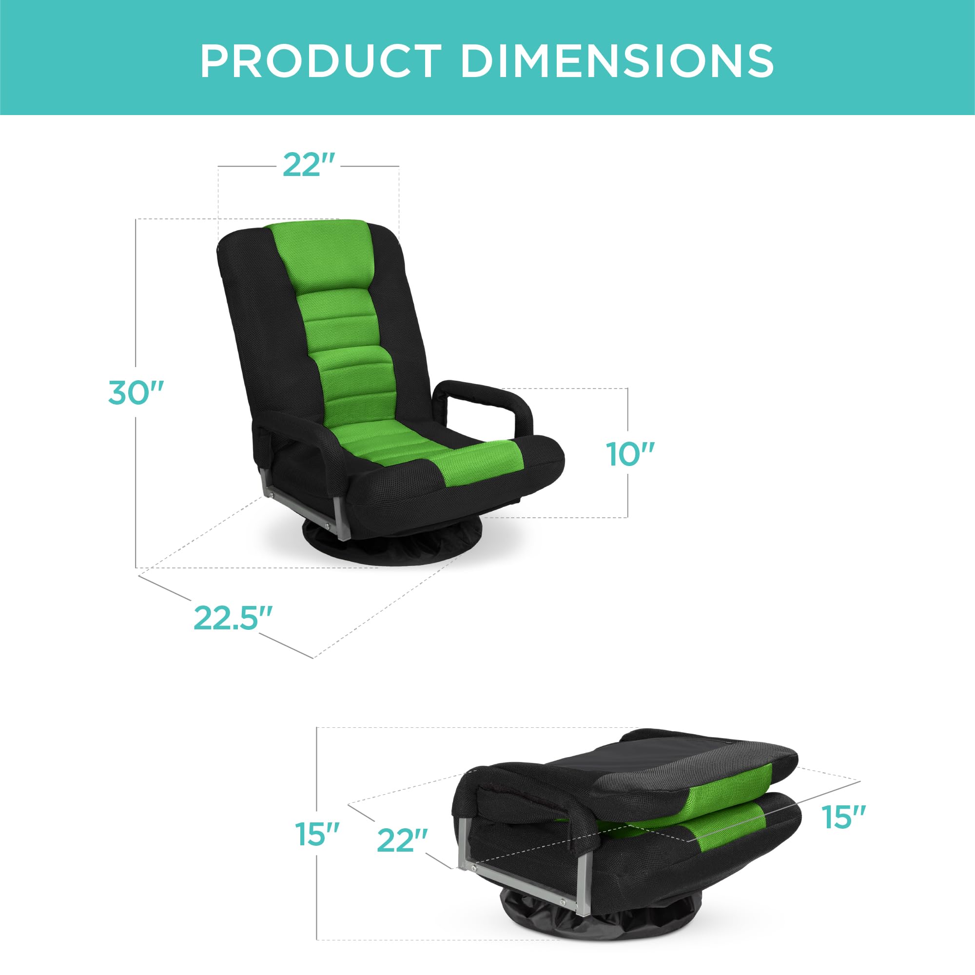 Foto 8 pulgar | Silla Para Videojuegos Best Choice Products, Gira 360° Con Soporte Lumbar - Venta Internacional.