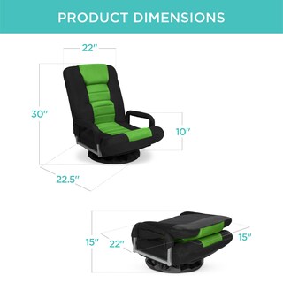 Foto 7 | Silla Para Videojuegos Best Choice Products, Gira 360° Con Soporte Lumbar - Venta Internacional.