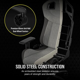 Foto 4 | Silla Para Videojuegos Corsair T3 Rush Fabric 2023 Con Cojín Para El Cuello - Venta Internacional.