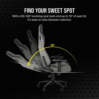 Foto 6 | Silla Para Videojuegos Corsair T3 Rush Fabric 2023 Con Cojín Para El Cuello - Venta Internacional.