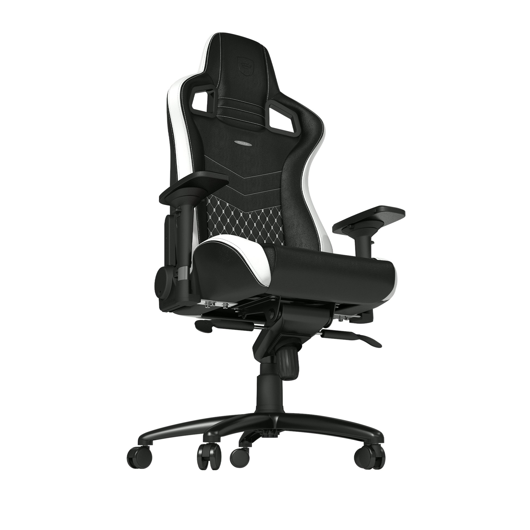 Foto 5 pulgar | Silla Gamer Noblechairs Epic de Cuero Real Negra