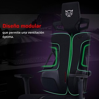 Foto 4 | Silla Gamer Balam Rush Bolt Rush Pt Ergonomica Reclinable 120° 150kg Reposabrazos 3d Negro Br-940535