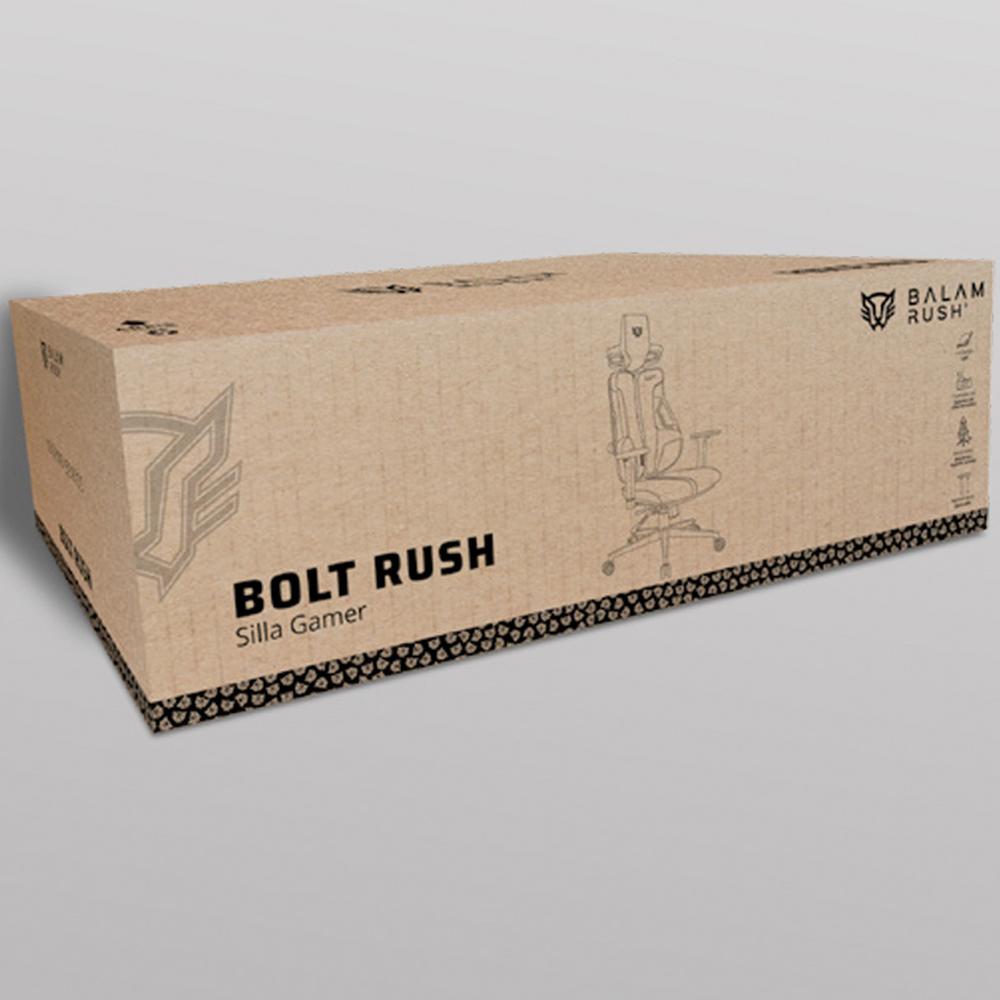 Foto 7 pulgar | Silla Gamer Balam Rush Bolt Rush Pt Ergonomica Reclinable 120° 150kg Reposabrazos 3d Negro Br-940535