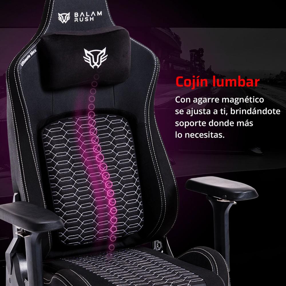 Foto 3 | Silla Gamer Balam Rush Reclinable Negra