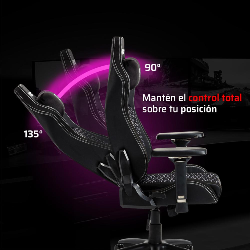 Foto 5 pulgar | Silla Gamer Balam Rush Reclinable Negra