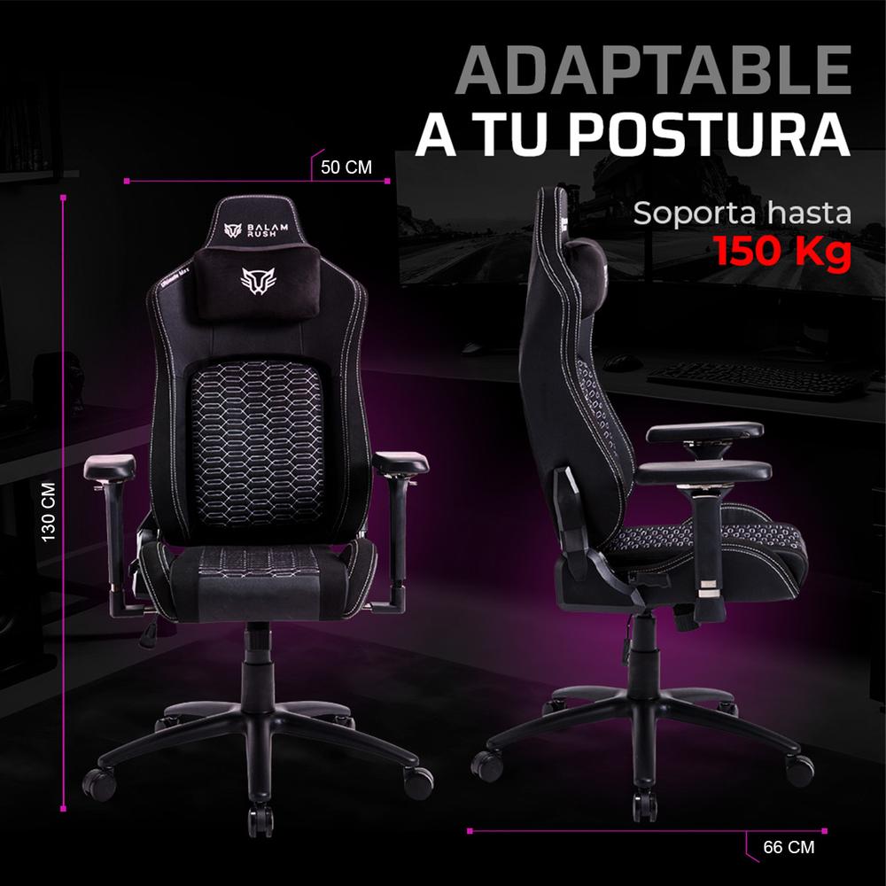 Foto 5 | Silla Gamer Balam Rush Reclinable Negra