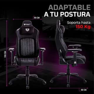 Foto 5 | Silla Gamer Balam Rush Reclinable Negra
