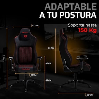Foto 5 | Silla Gamer Balam Rush Ultimate Superb U7 Ergonomica Reclinable 135° 150kg Reposabrazos 4d Cojín Lum