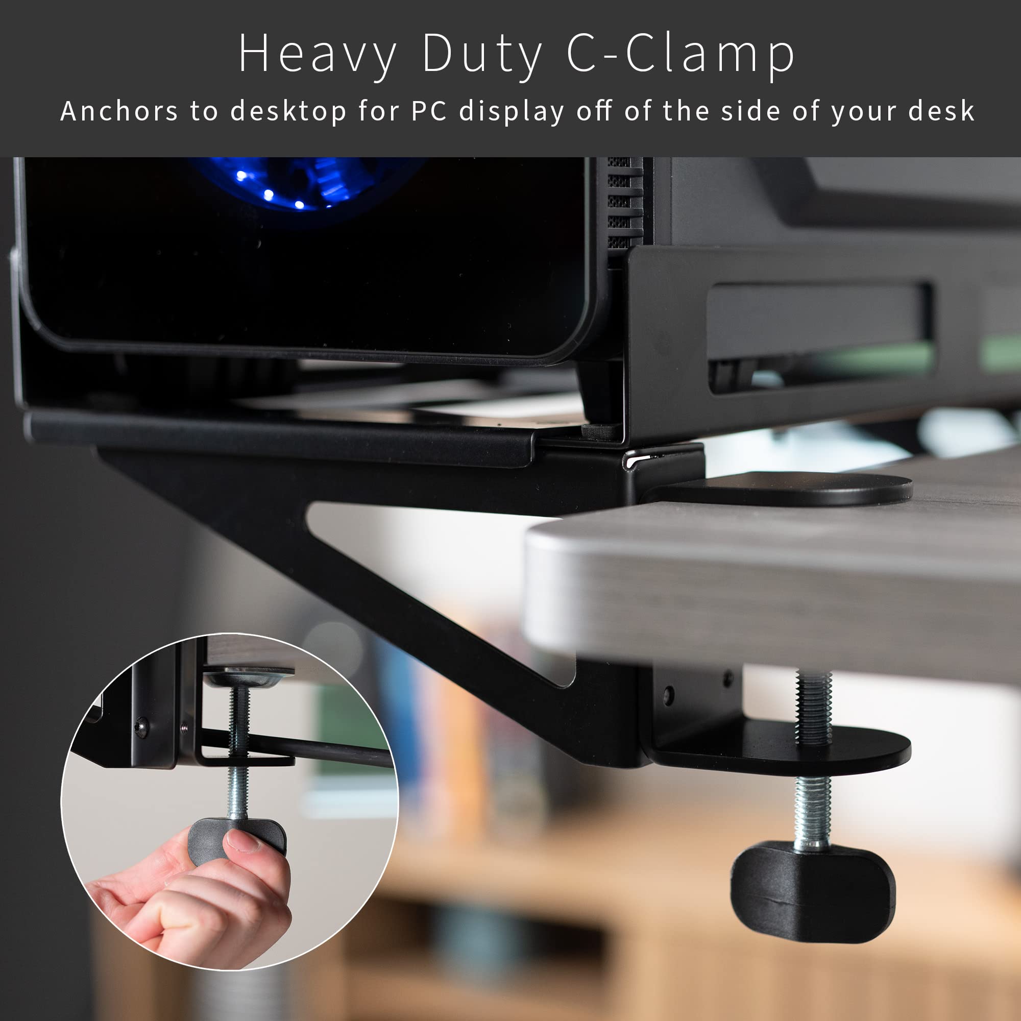 Foto 6 pulgar | Soporte De Escritorio Para Pc Vivo Mount-pc07g Extensor De Escritorio Con Abrazadera - Venta Internacional.