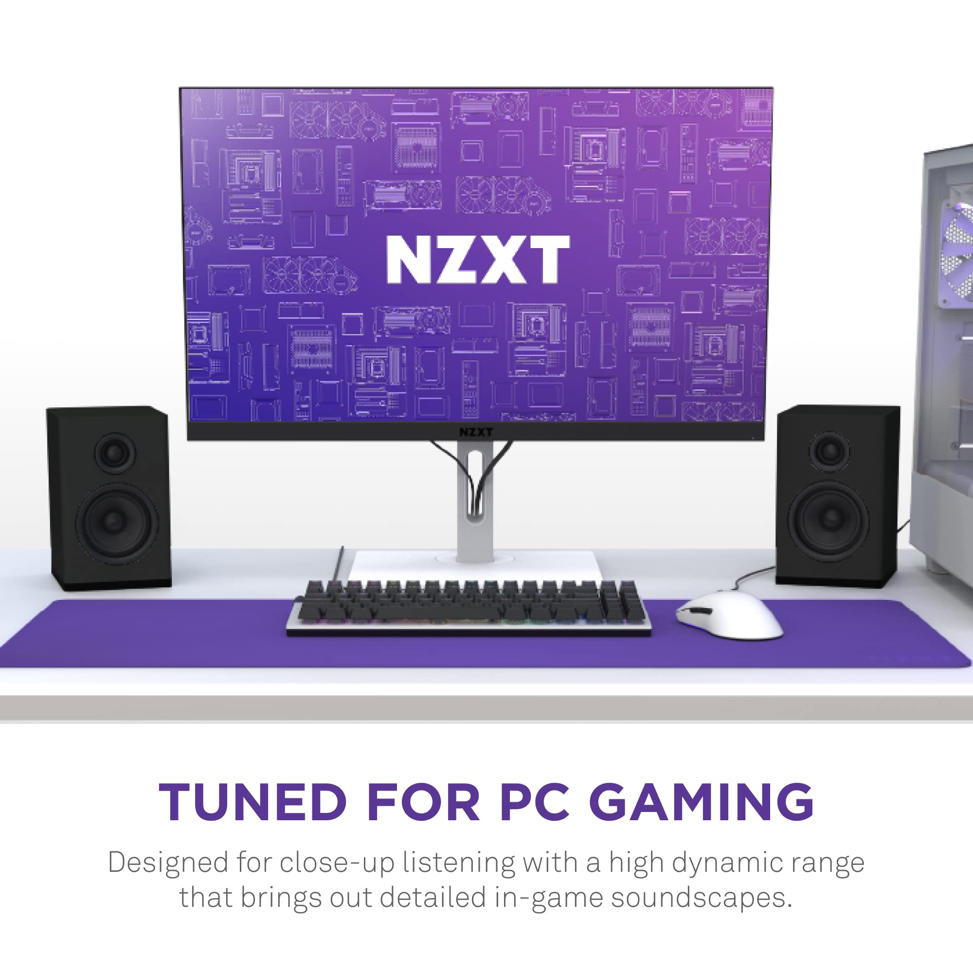 Foto 2 | Altavoces De Escritorio Para Juegos De Pc Nzxt Relay Ap-spkb2-us 80w - Venta Internacional.