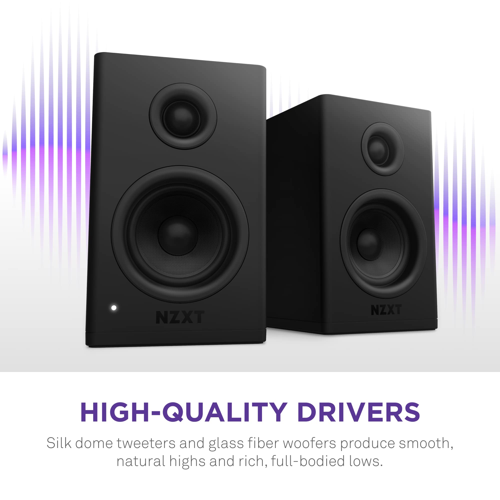 Foto 4 | Altavoces De Escritorio Para Juegos De Pc Nzxt Relay Ap-spkb2-us 80w - Venta Internacional.