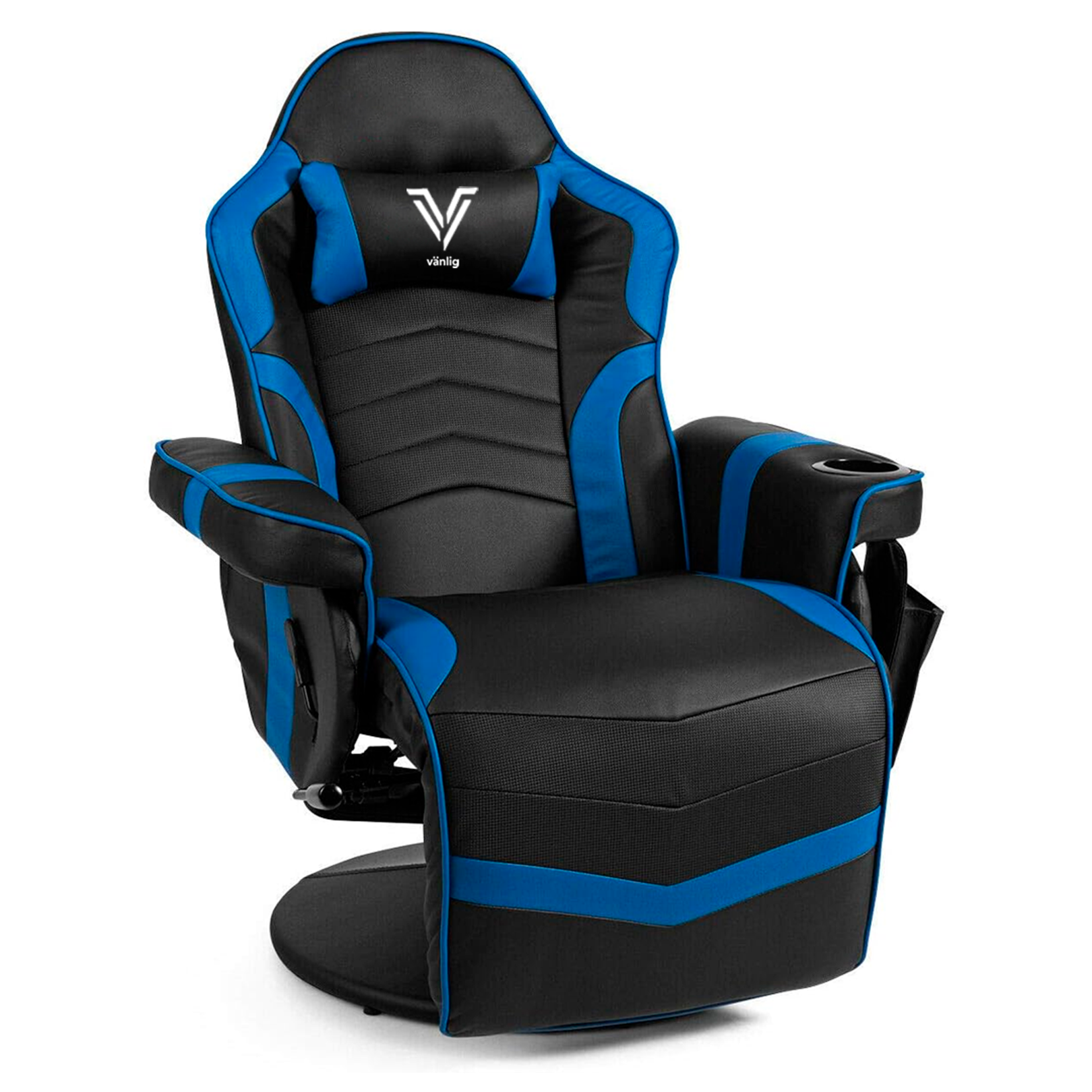Foto 2 pulgar | Sillón Gamer Eléctrico Con Masaje Titan Azul
