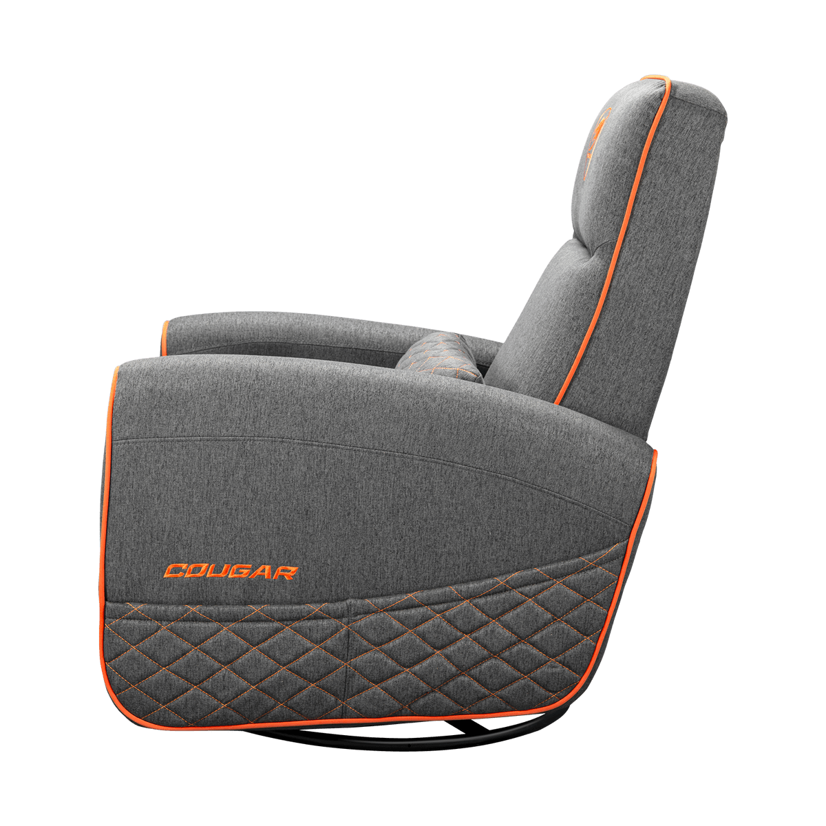 Foto 5 pulgar | Sillon Cougar Fidom Gray/orange Reclinable Giratorio 3mfdfgro.0001