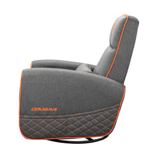 Foto 4 | Sillon Cougar Fidom Gray/orange Reclinable Giratorio 3mfdfgro.0001