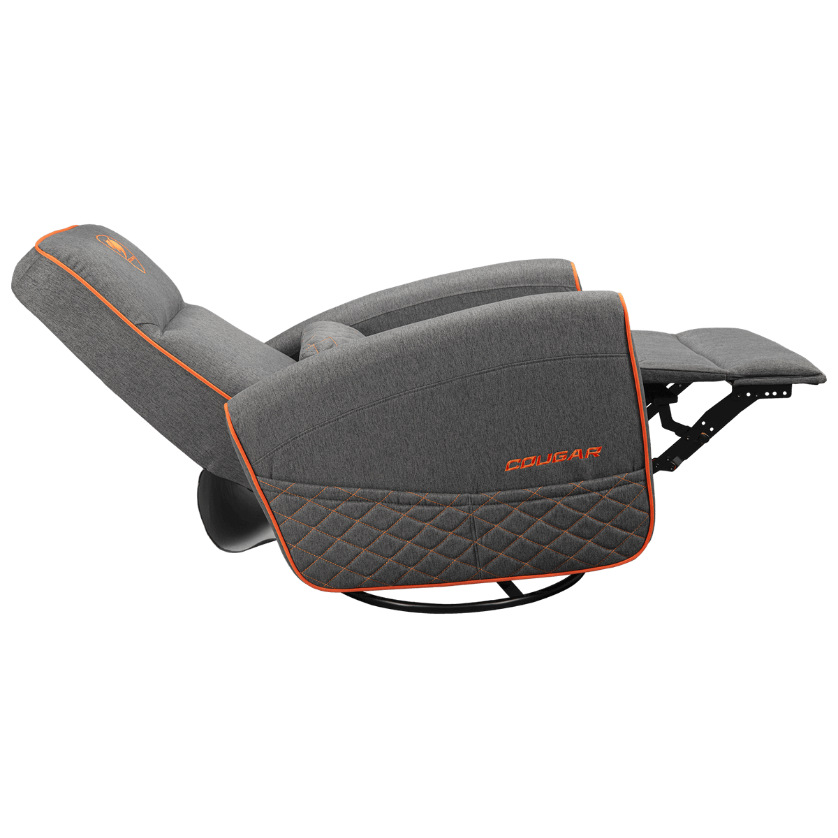 Foto 9 pulgar | Sillon Cougar Fidom Gray/orange Reclinable Giratorio 3mfdfgro.0001