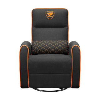 Foto 2 | Sillon Cougar Fidom Black/orange Reclinable Giratorio 3mfdforb.0001