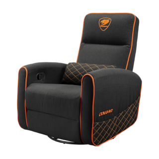 Foto 3 | Sillon Cougar Fidom Black/orange Reclinable Giratorio 3mfdforb.0001