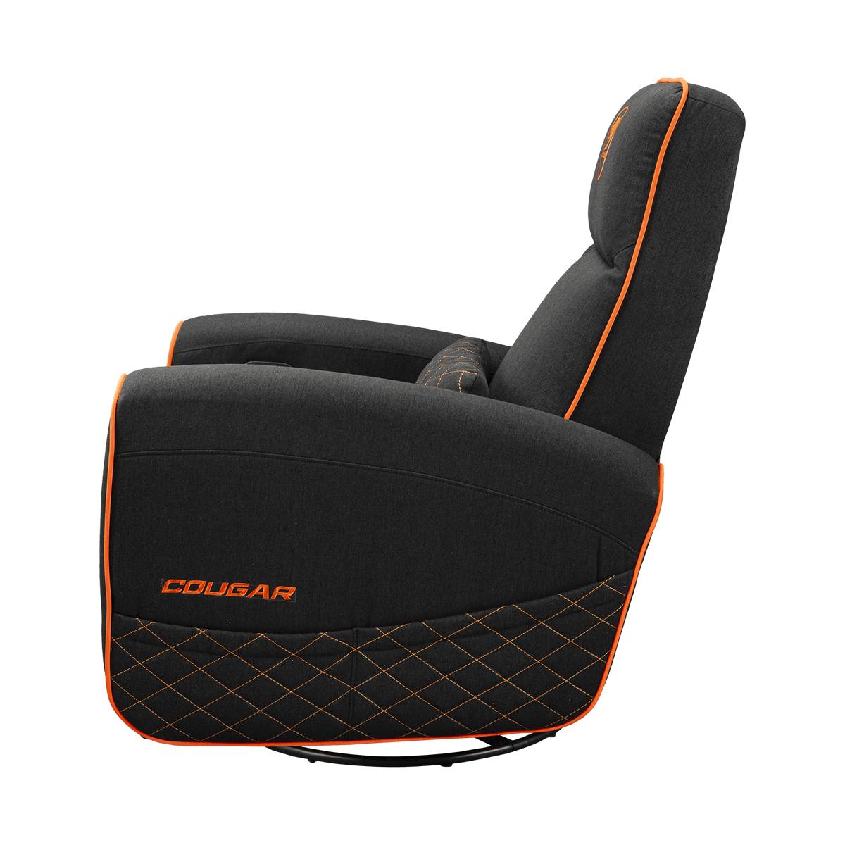 Foto 5 pulgar | Sillon Cougar Fidom Black/orange Reclinable Giratorio 3mfdforb.0001