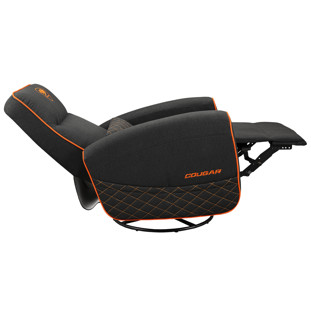 Foto 9 pulgar | Sillon Cougar Fidom Black/orange Reclinable Giratorio 3mfdforb.0001