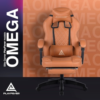 Foto 2 | Silla Gamer Playfever Omega Escritorio Ergonómica Reclinable Camel
