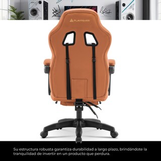 Foto 3 | Silla Gamer Playfever Omega Escritorio Ergonómica Reclinable Camel