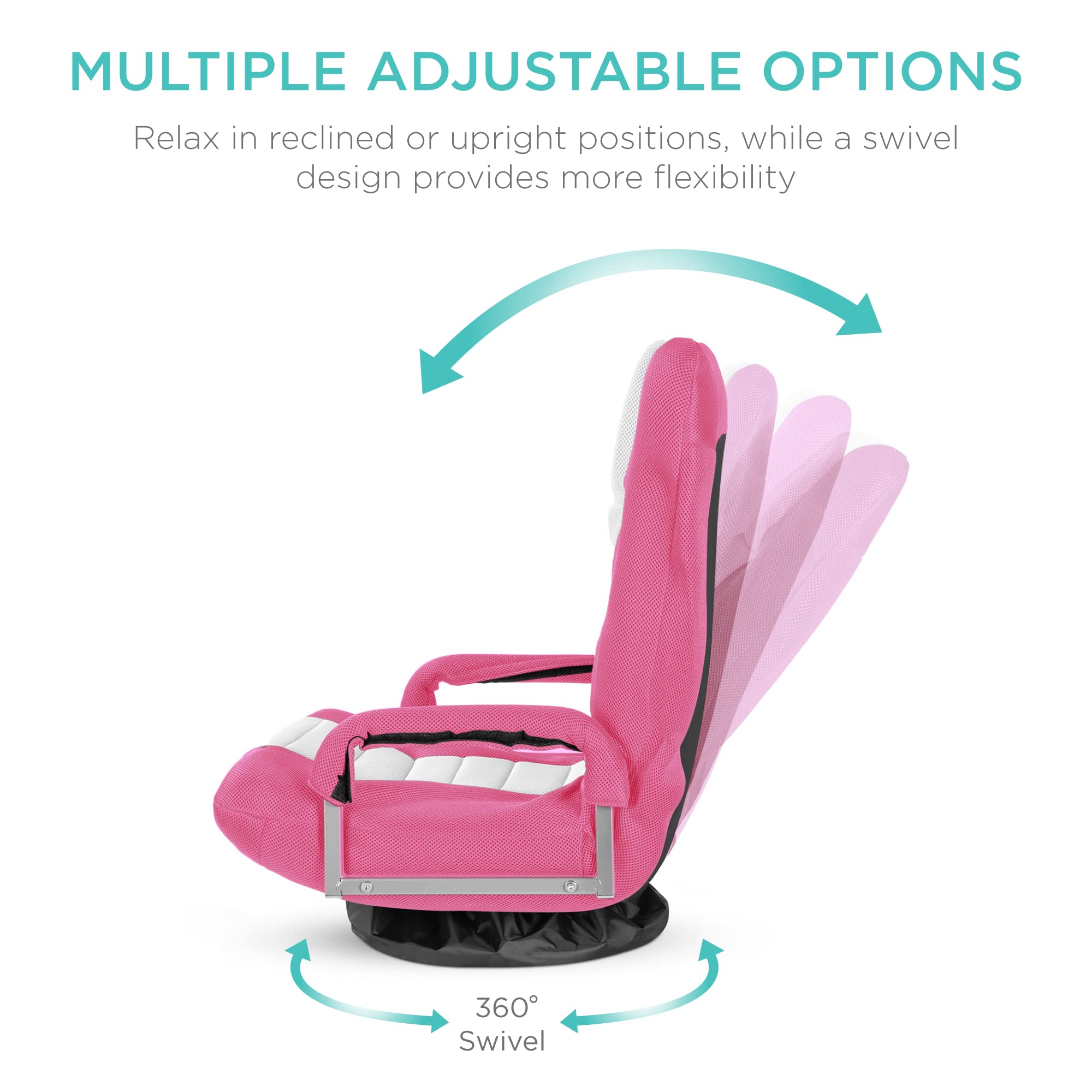 Foto 3 pulgar | Silla Para Videojuegos Best Choice Products, Gira 360° Con Soporte Lumbar - Venta Internacional.