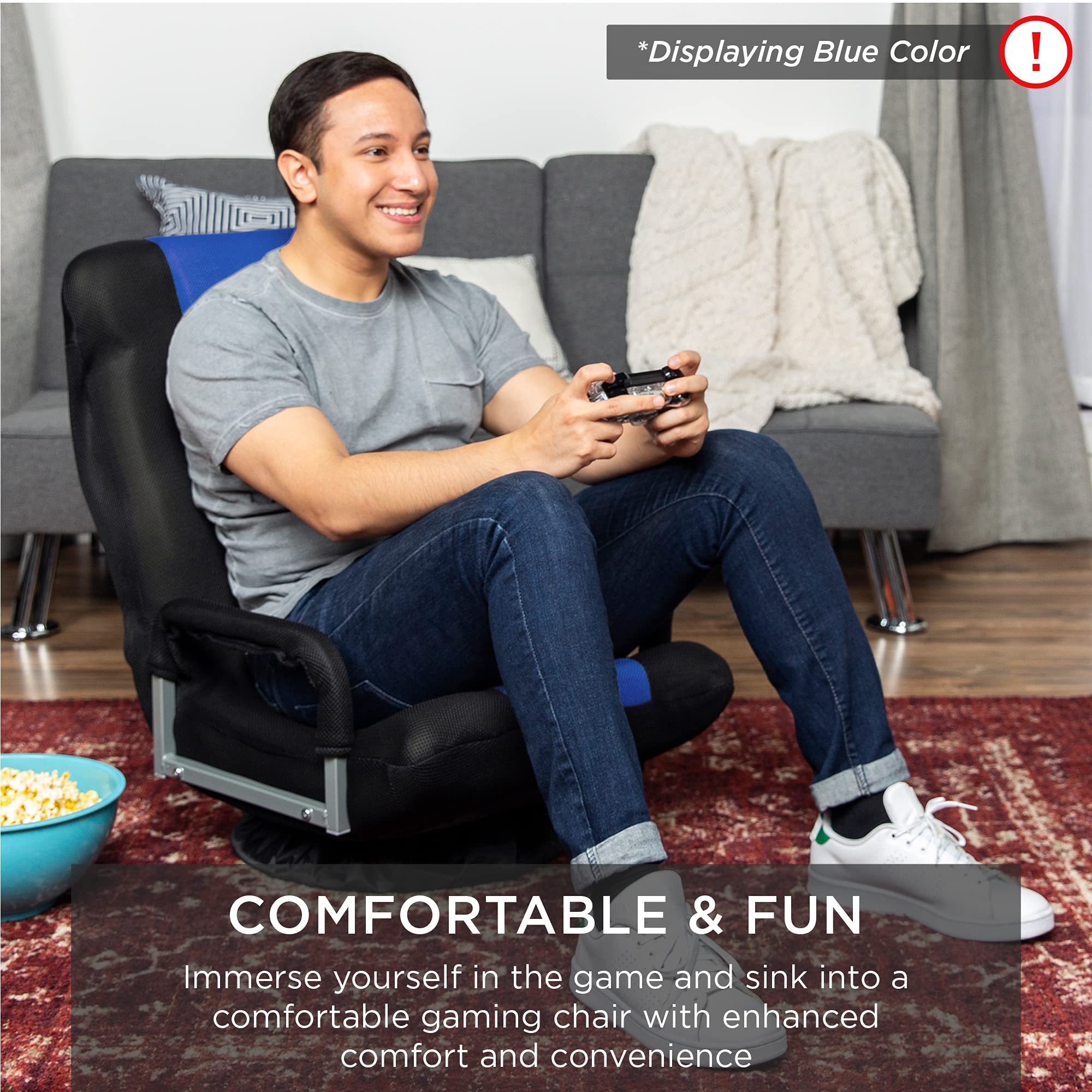 Foto 7 pulgar | Silla Para Videojuegos Best Choice Products, Gira 360° Con Soporte Lumbar - Venta Internacional.