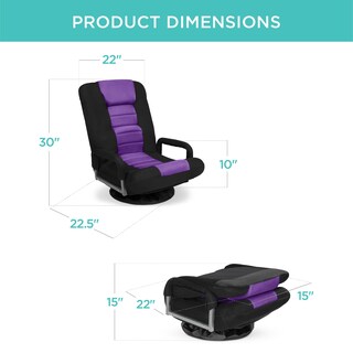 Foto 7 | Silla Para Videojuegos Best Choice Products, Gira 360° Con Soporte Lumbar - Venta Internacional.