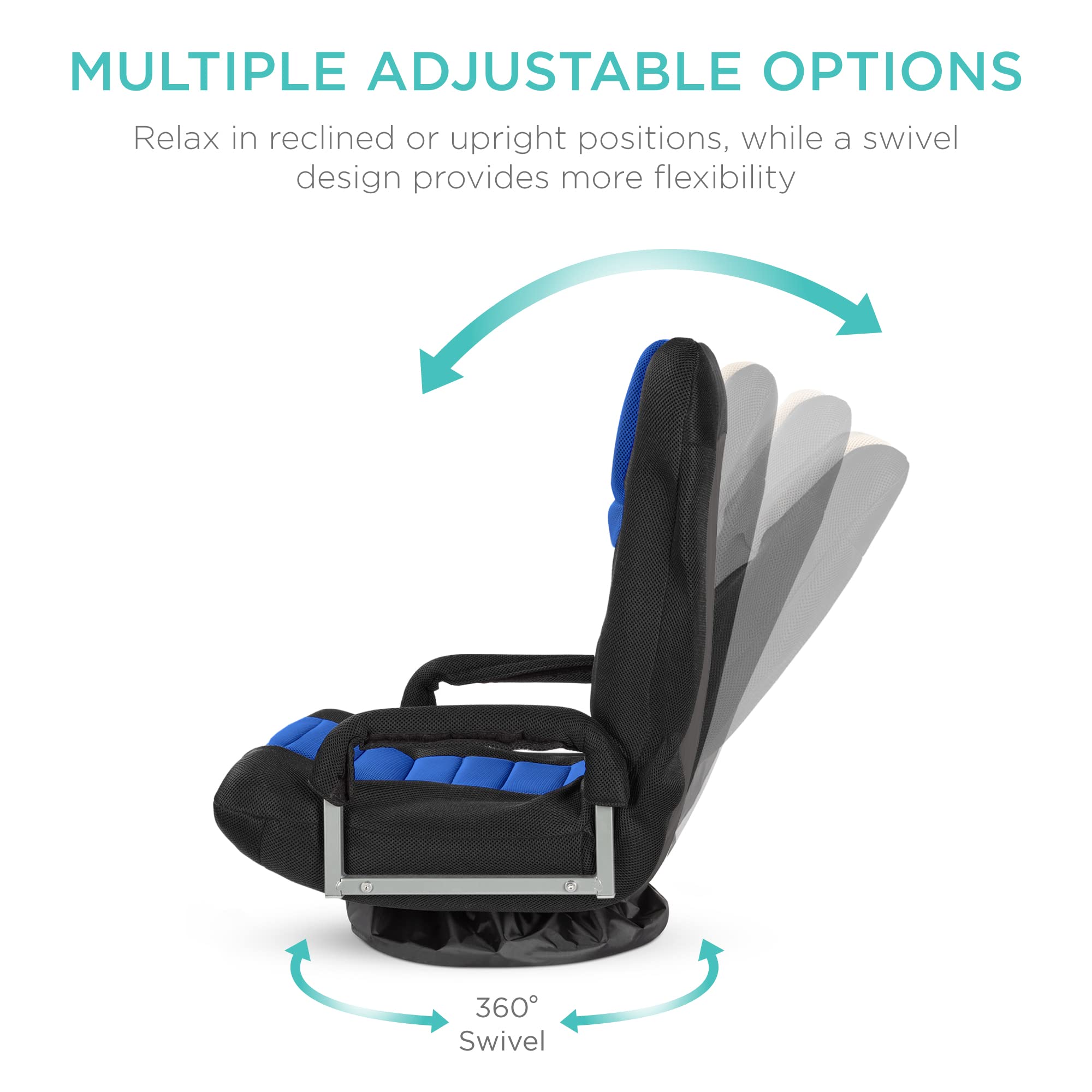 Foto 3 pulgar | Silla Para Videojuegos Best Choice Products, Gira 360° Con Soporte Lumbar - Venta Internacional.