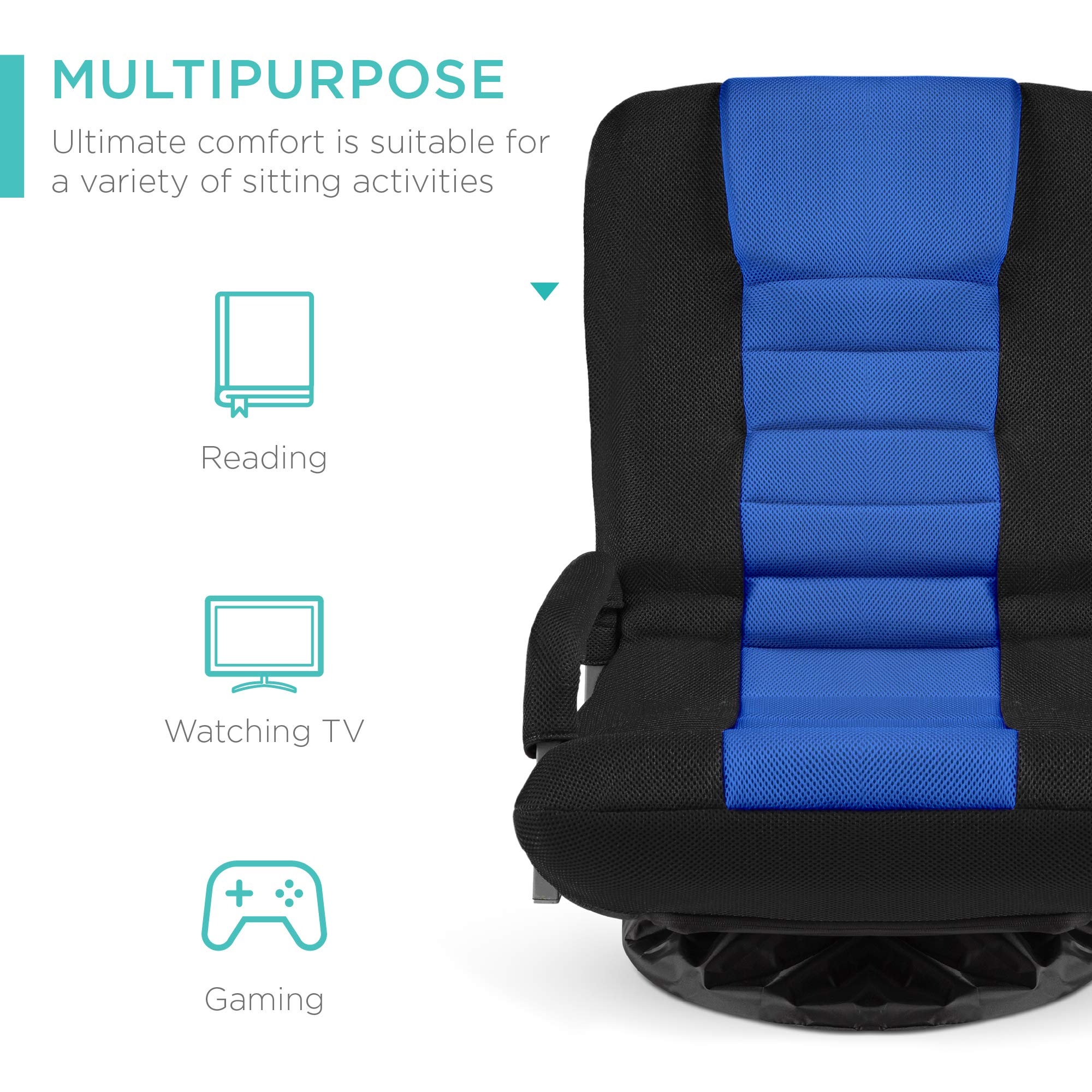 Foto 4 pulgar | Silla Para Videojuegos Best Choice Products, Gira 360° Con Soporte Lumbar - Venta Internacional.