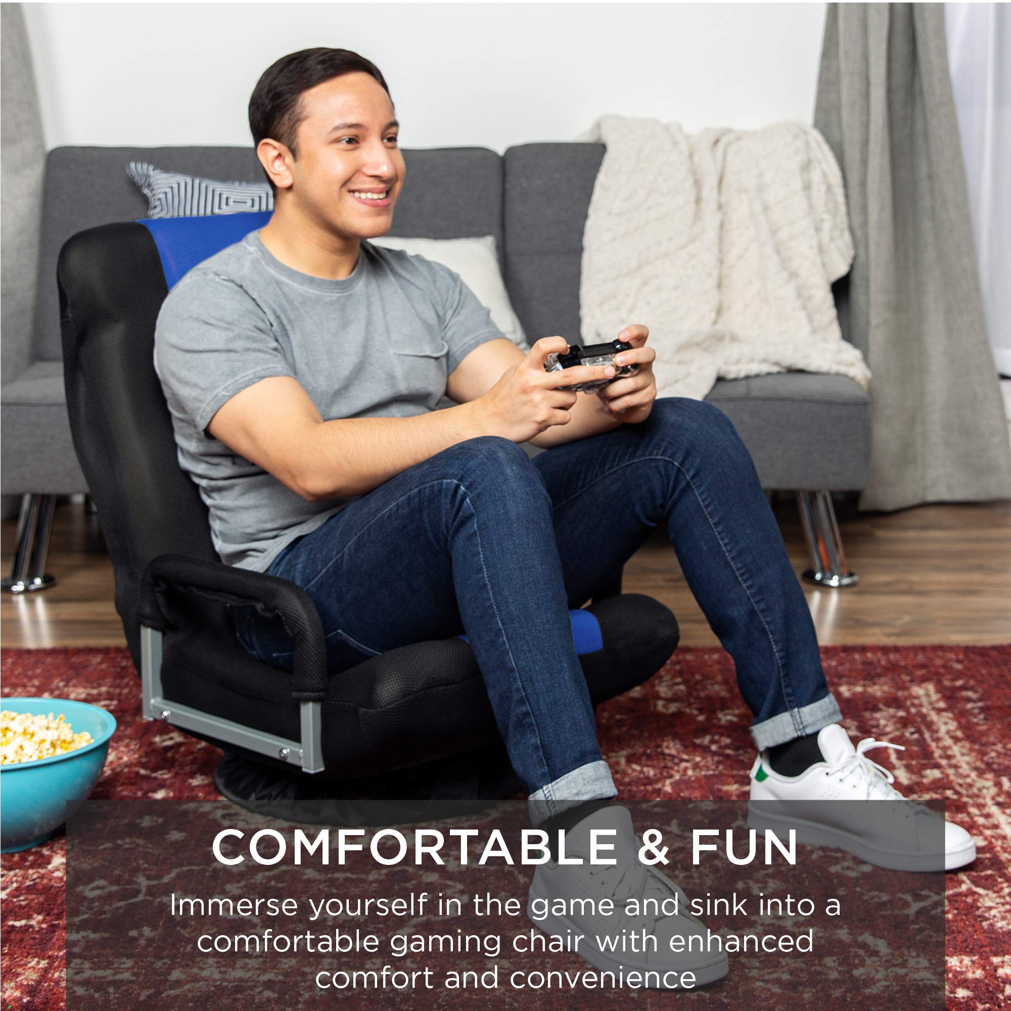 Foto 7 pulgar | Silla Para Videojuegos Best Choice Products, Gira 360° Con Soporte Lumbar - Venta Internacional.