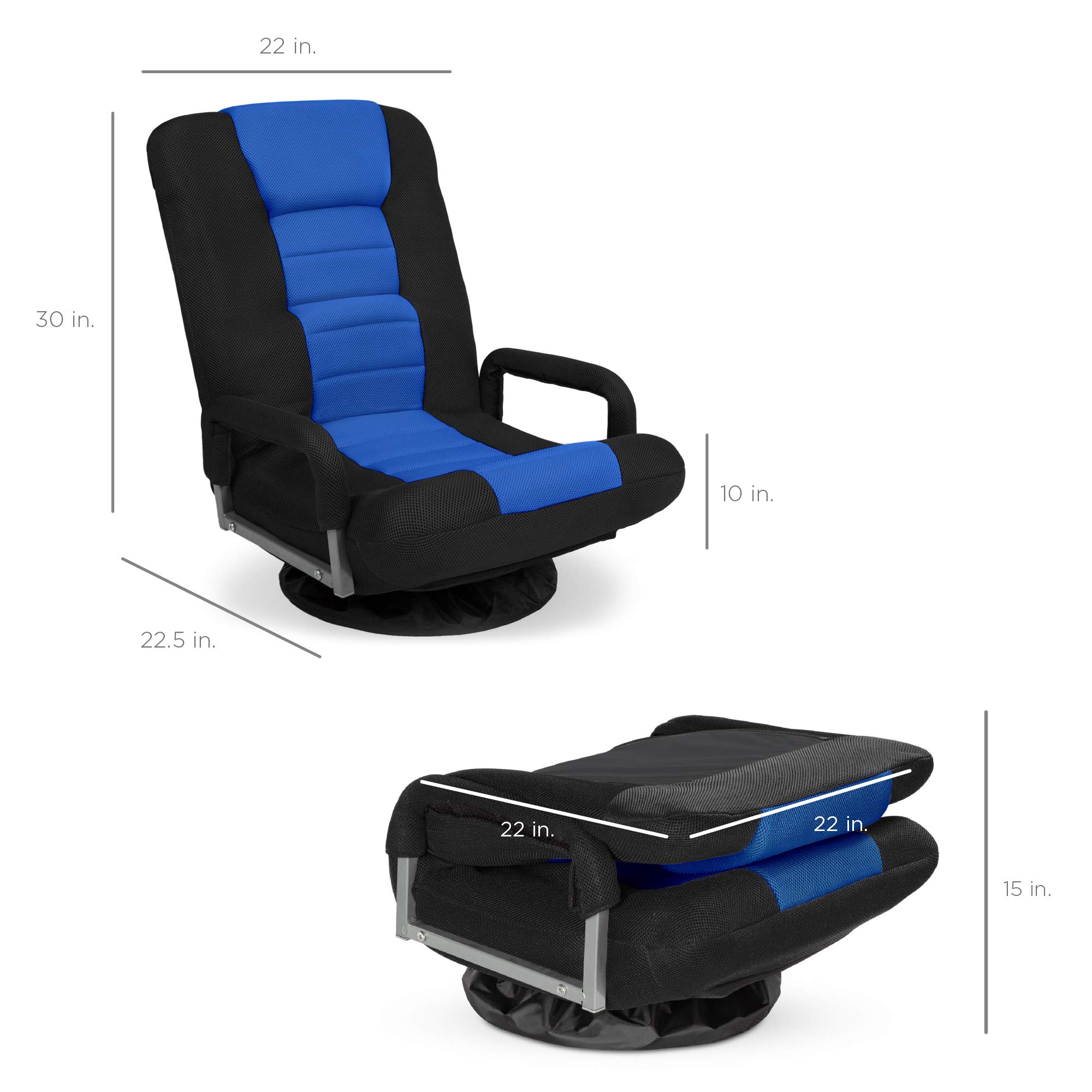 Foto 8 pulgar | Silla Para Videojuegos Best Choice Products, Gira 360° Con Soporte Lumbar - Venta Internacional.