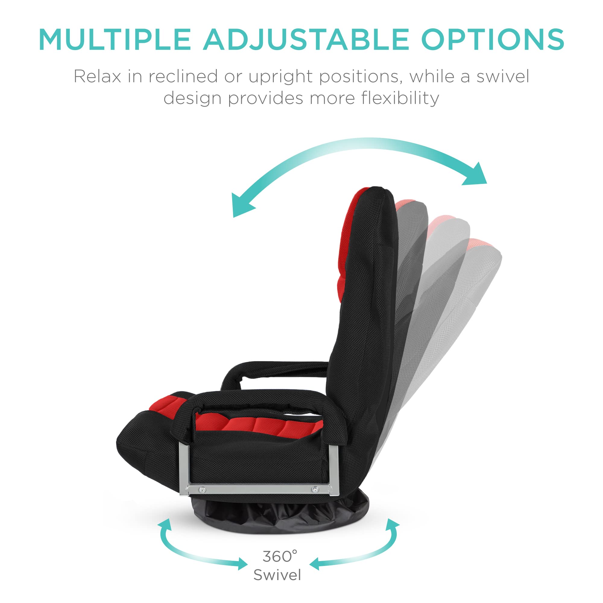 Foto 3 pulgar | Silla Para Videojuegos Best Choice Products, Gira 360° Con Soporte Lumbar - Venta Internacional.