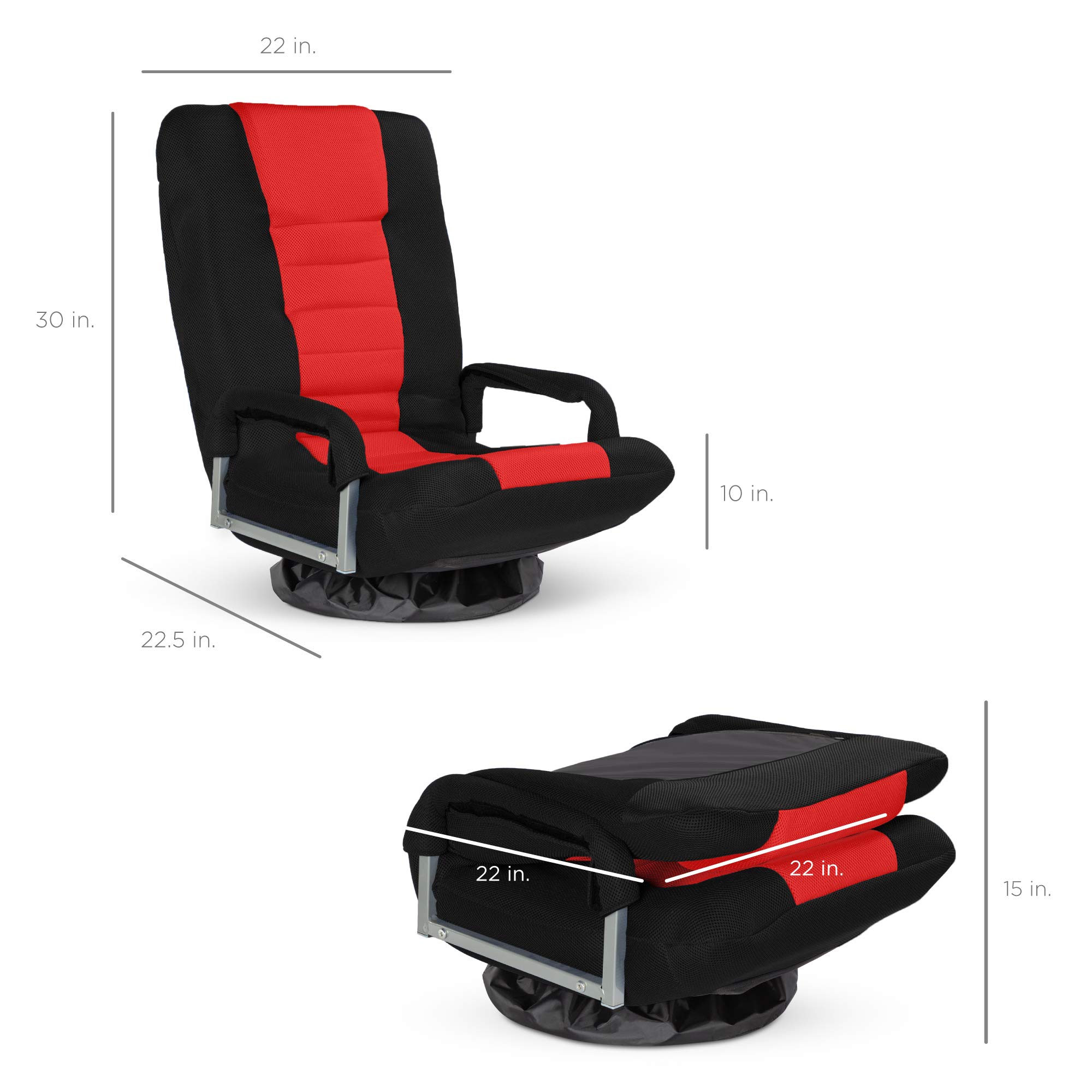 Foto 8 pulgar | Silla Para Videojuegos Best Choice Products, Gira 360° Con Soporte Lumbar - Venta Internacional.