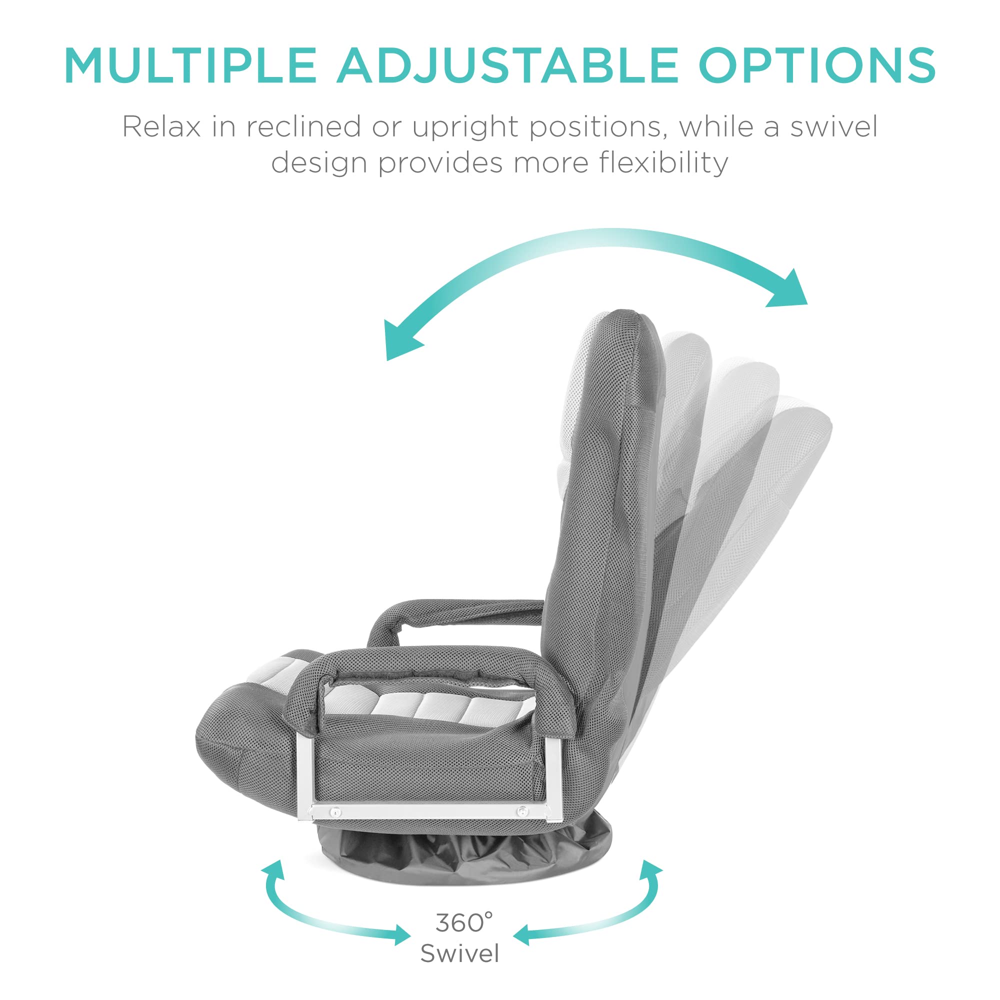 Foto 3 pulgar | Silla Para Videojuegos Best Choice Products, Gira 360° Con Soporte Lumbar - Venta Internacional.