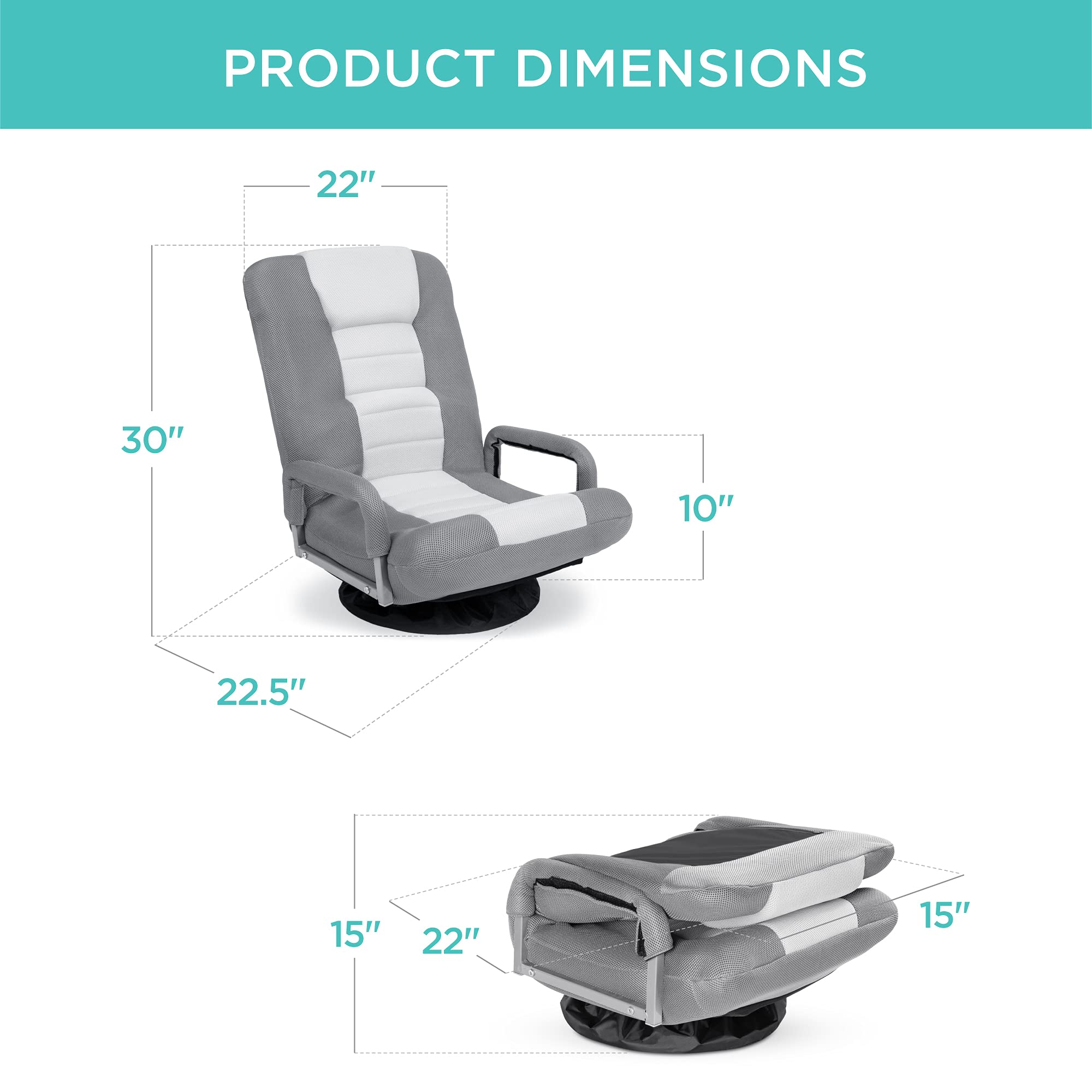 Foto 7 | Silla Para Videojuegos Best Choice Products, Gira 360° Con Soporte Lumbar - Venta Internacional.