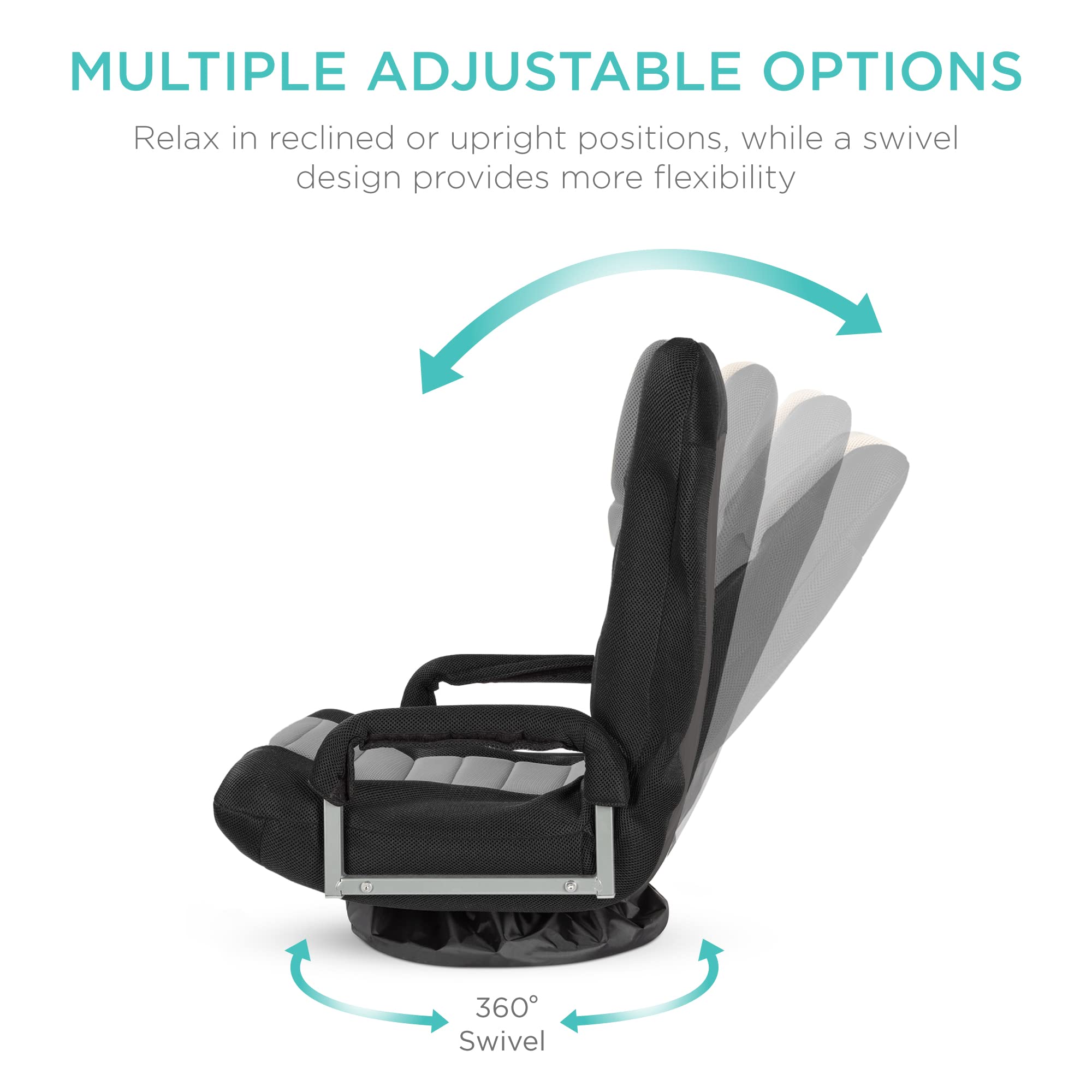 Foto 2 | Silla Para Videojuegos Best Choice Products, Gira 360° Con Soporte Lumbar - Venta Internacional.