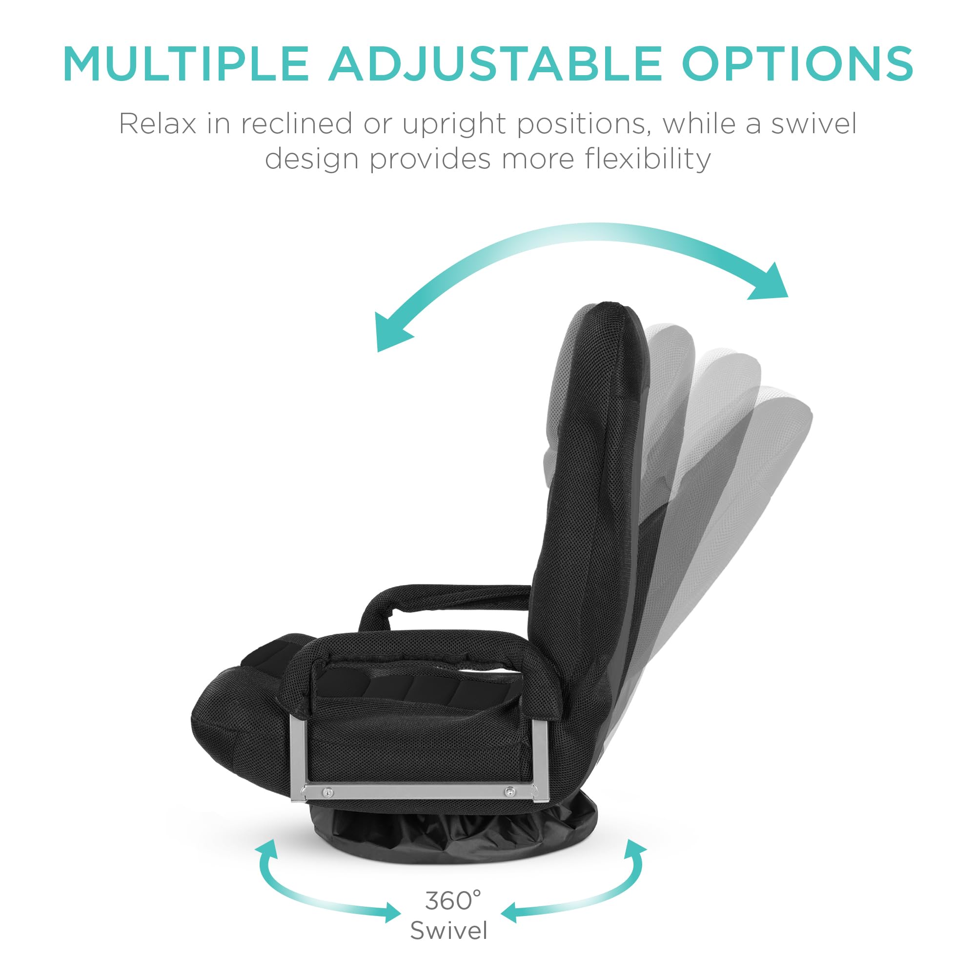 Foto 3 pulgar | Silla Para Videojuegos Best Choice Products, Gira 360° Con Soporte Lumbar - Venta Internacional.