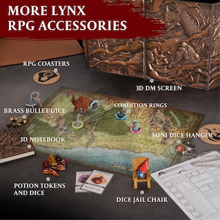 Foto 6 | Pantalla D&d Dm Lynx Dnd 5e A Todo Color Con Insertos Personalizables - Venta Internacional.