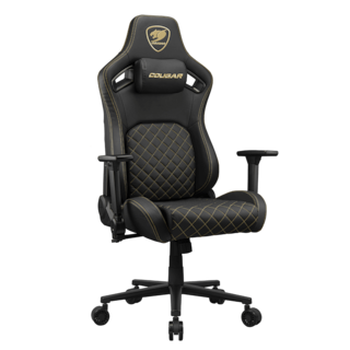 Foto 1 | Silla Cougar Defensor Gold Negro/dorado Soporta 120kg 3mdffglb.0001