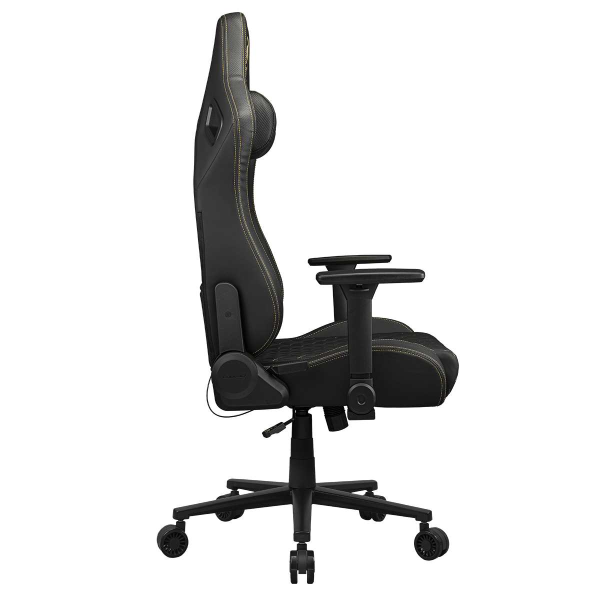 Foto 3 pulgar | Silla Cougar Defensor Gold Negro/dorado Soporta 120kg 3mdffglb.0001