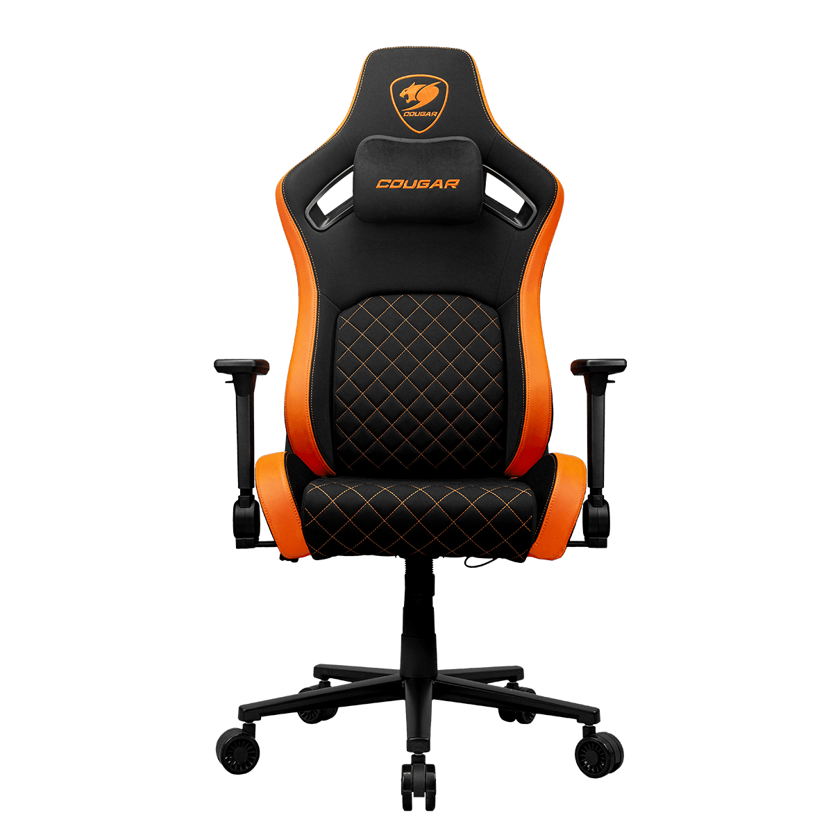 Silla Cougar Defensor F Negro/naranja Soporta 120kg 3mdfforb.0001