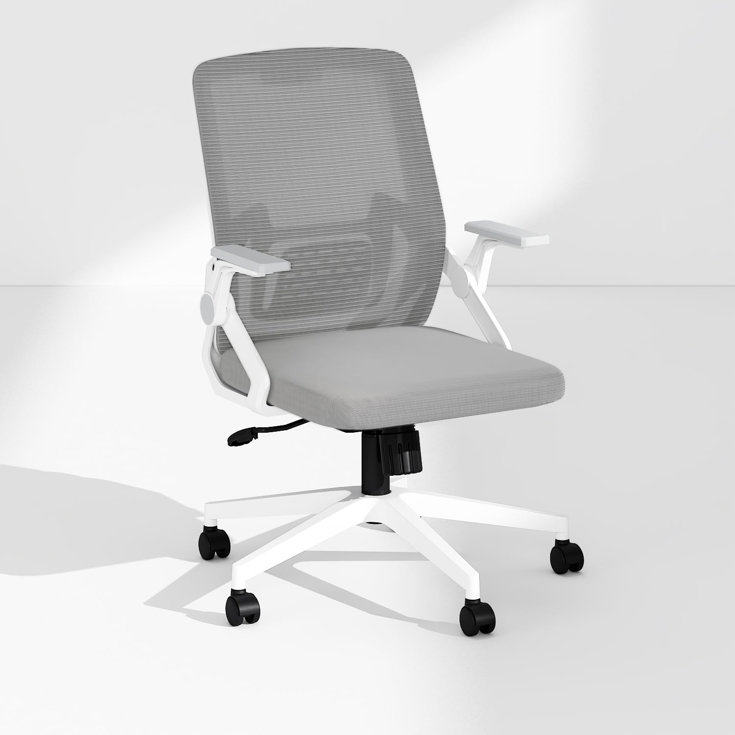 Foto 2 pulgar | Silla De Oficina Furniturer Mill Gris 62 X 59 X 93 - 100 Cm