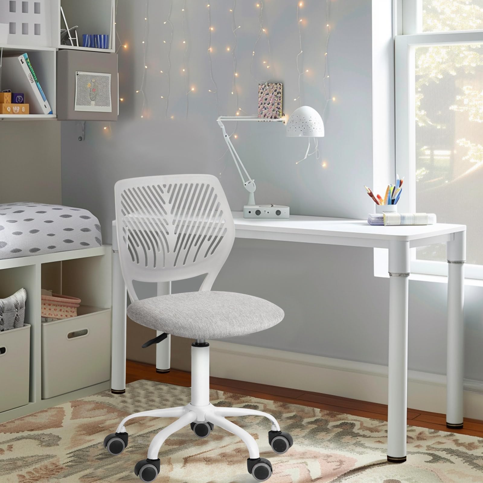 Foto 8 | Silla de Oficina Furniturer Carnation Gris