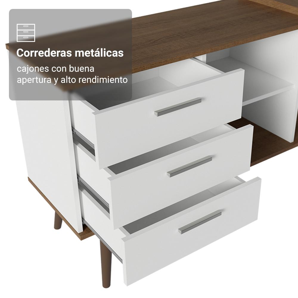 Foto 7 | Escritorio Esquinero Madesa Lisboa Para Computadora Gamer Bm