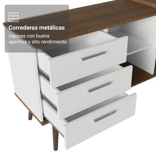 Foto 7 | Escritorio Esquinero Madesa Lisboa Para Computadora Gamer Bm
