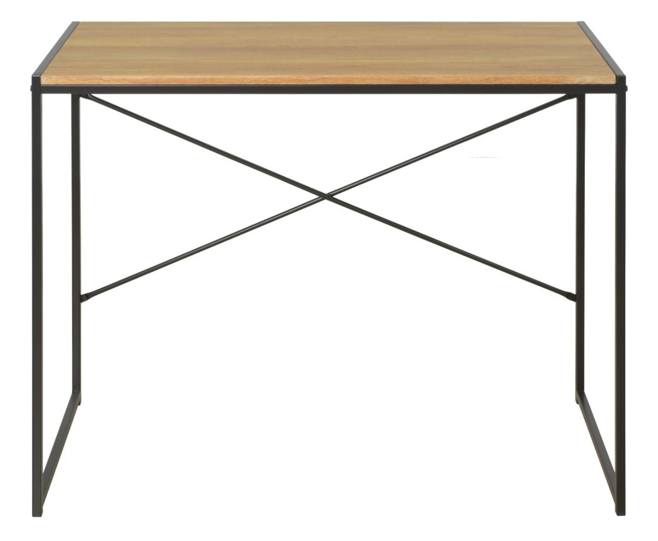 Escritorio Oficina Madera Mdf Acero Moderno Minimalista