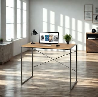 Foto 4 | Escritorio Oficina Madera Mdf Acero Moderno Minimalista
